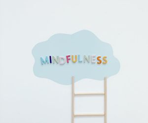 Abstract shapes representing mental clarity and peace.